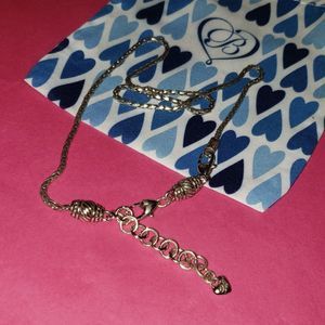 Brighton Monogram Barrel Slide Silver Plated Charm Necklace Chain RETIRED